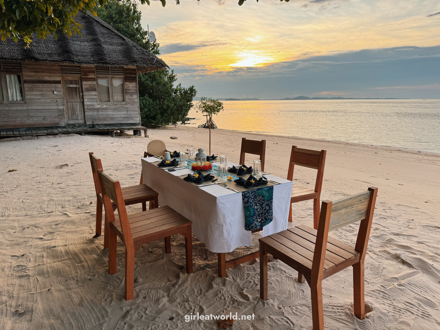 Telunas Private Island Candlelight Dinner