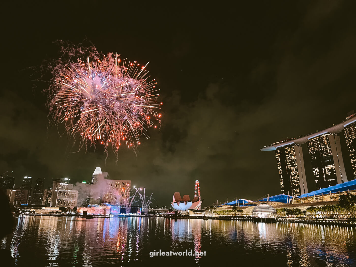 Fireworks for Singapore National Day