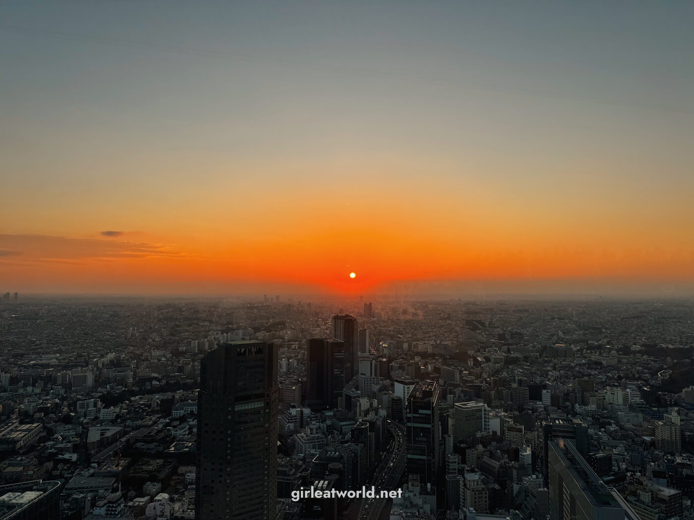 Sunset from Shibuya Sky