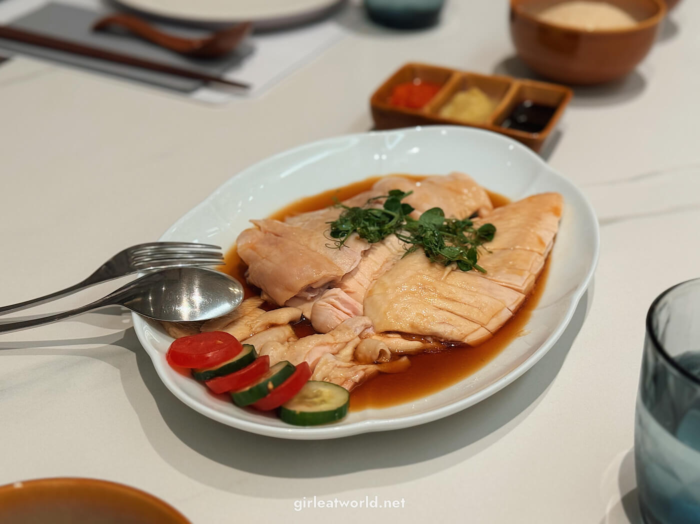 Chicken rice at Chatterbox