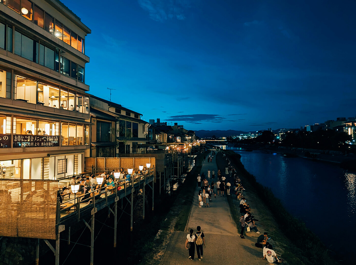 Kamo River in Kyoto