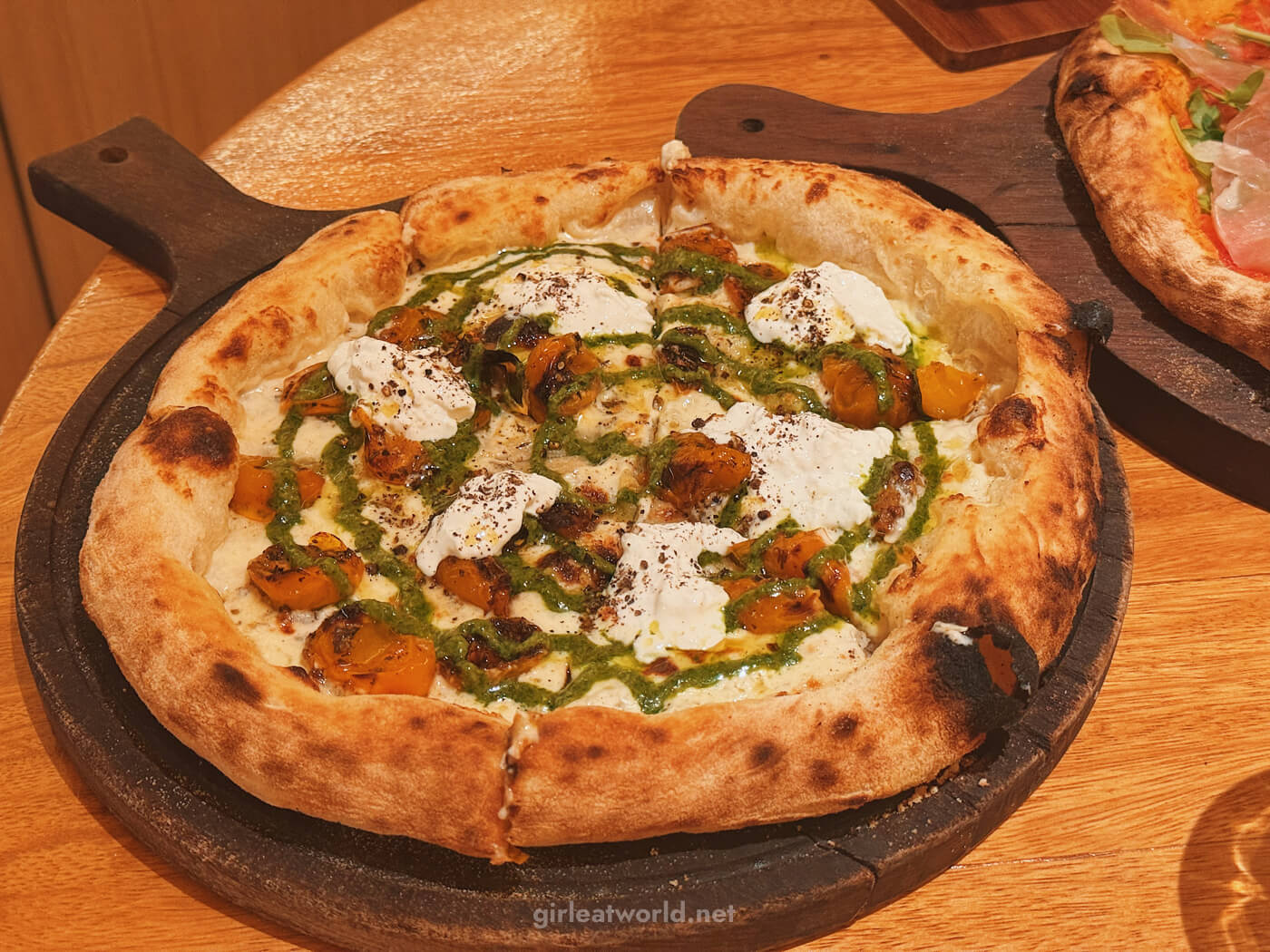 Pesto Pizza at Casa Vostra