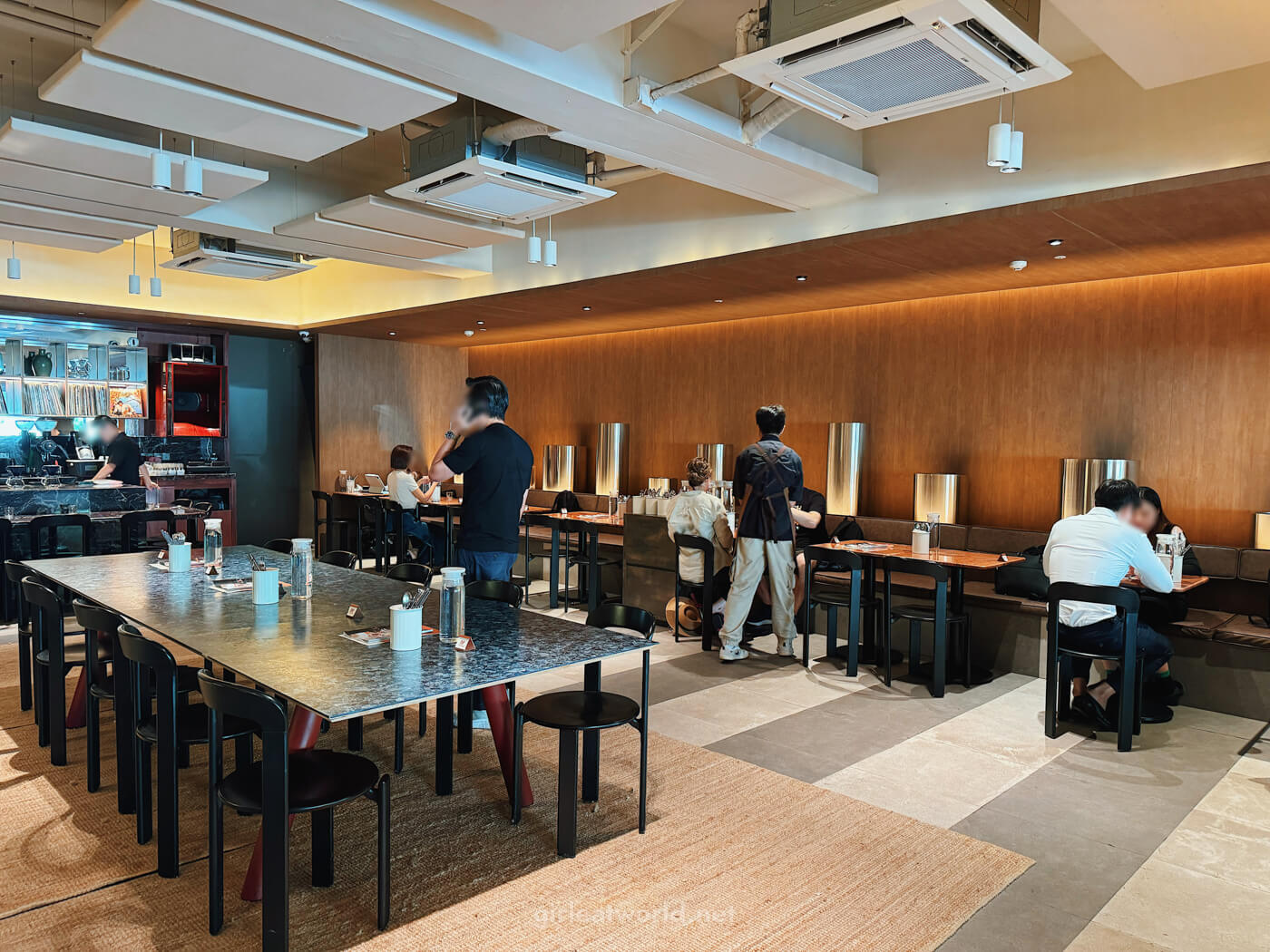 Inside seats at PPP Coffee at New Bahru