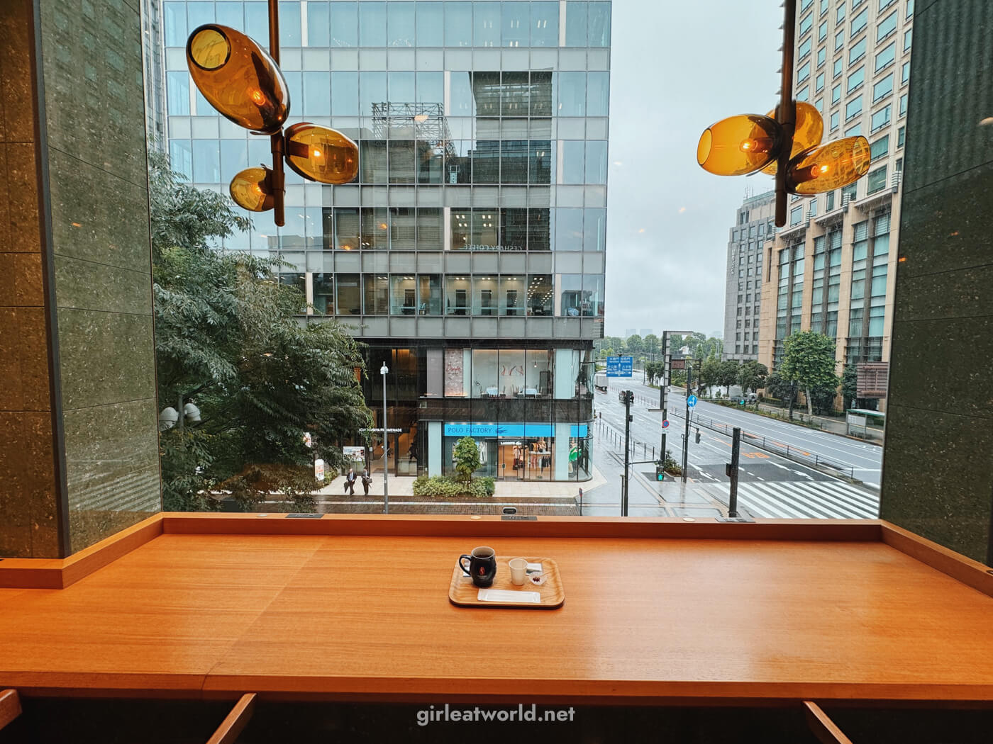 Geshary Coffee Hibiya - My seat on 3rd floor