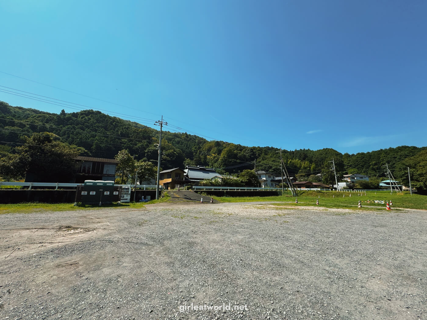 Parking area for Sanba Gorge