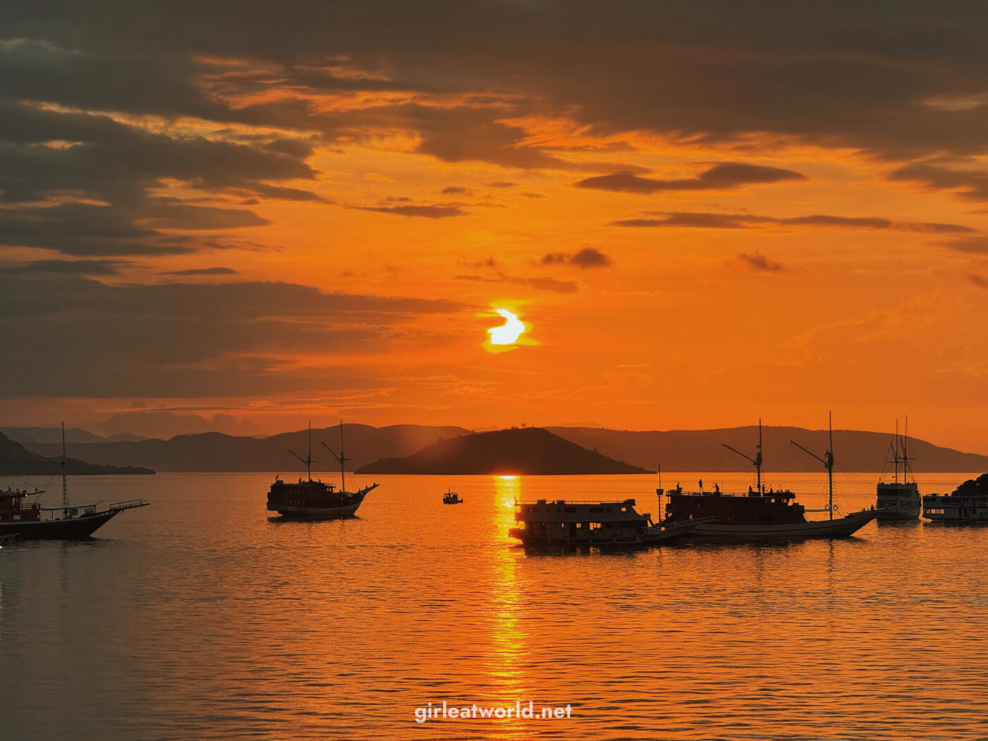 Sunset at Komodo National Park