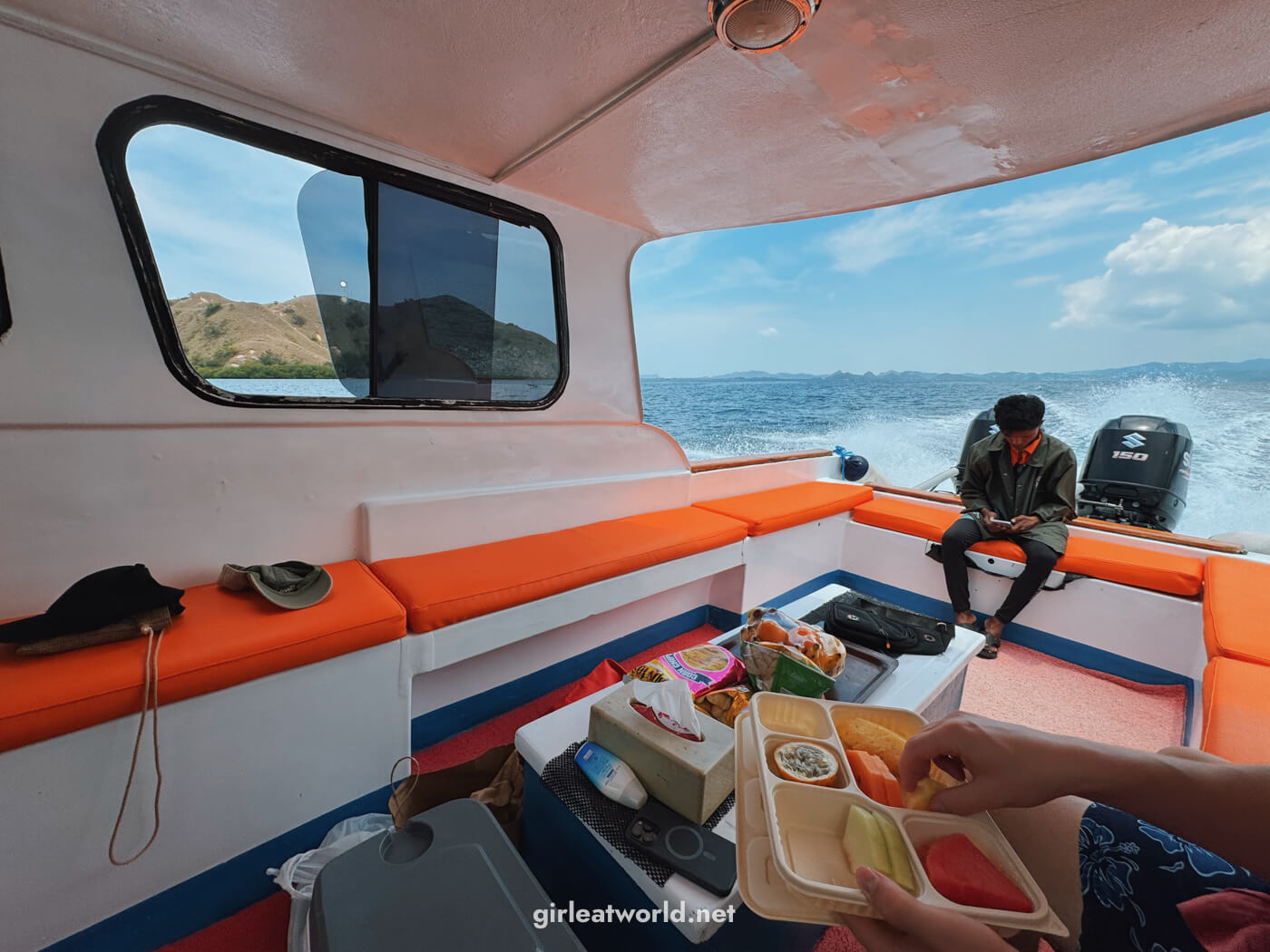 Private speed boat at Komodo National Park
