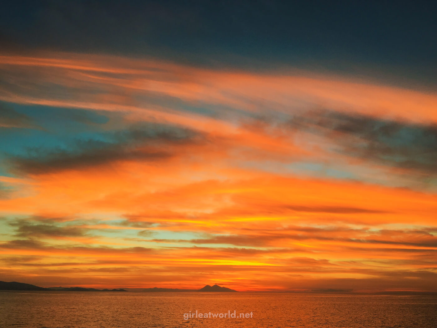 Sunset at Komodo National Park