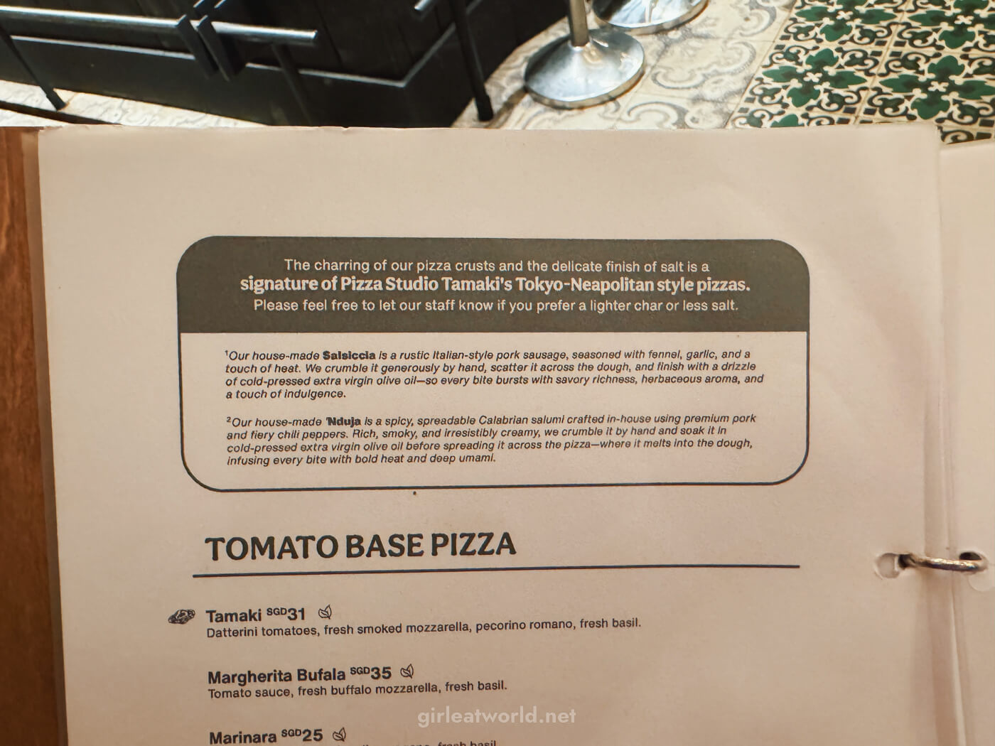 Pizza Studio Tamaki in Singapore