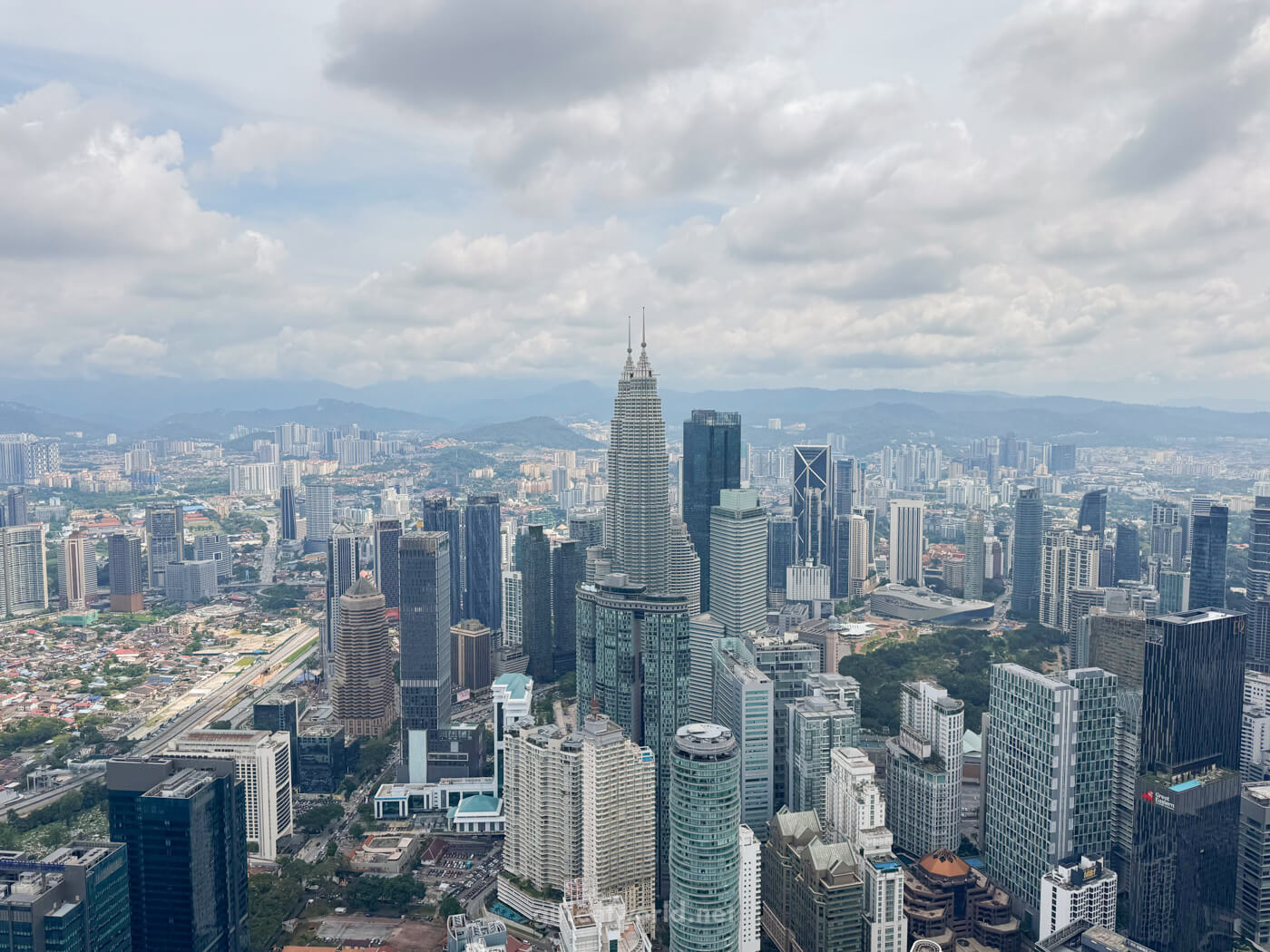 Petronas Twin Towers from KL Tower Sky Terrace