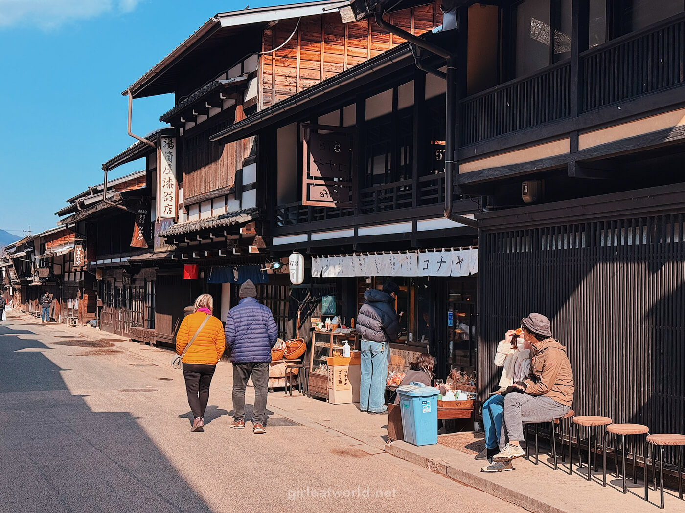 Small shops selling sweets in Narai Juku