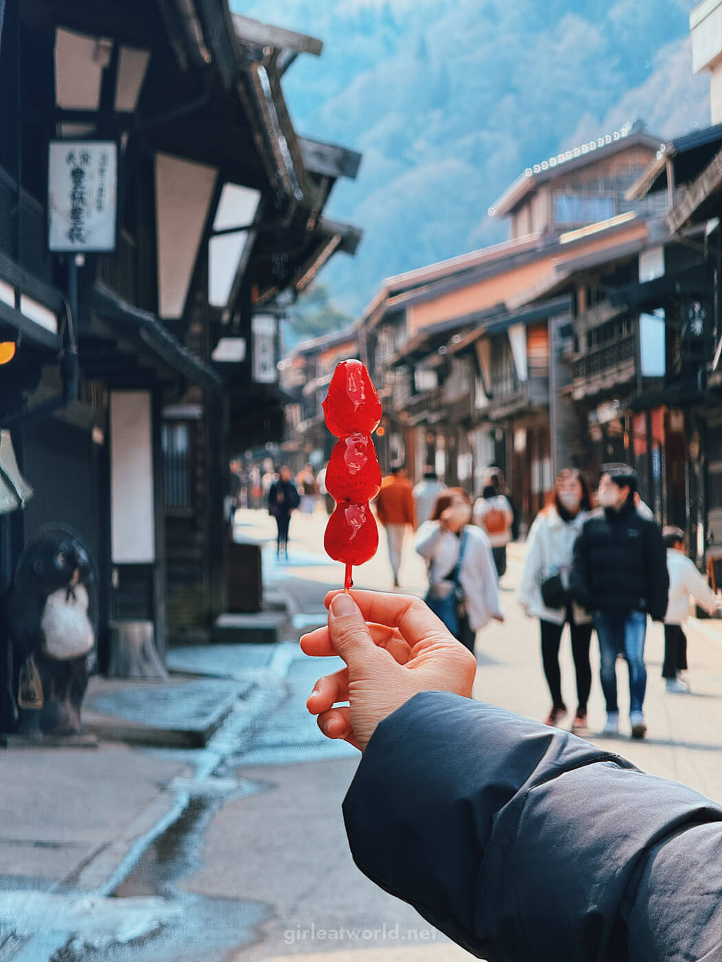 Candied Strawberries in Narai-juku