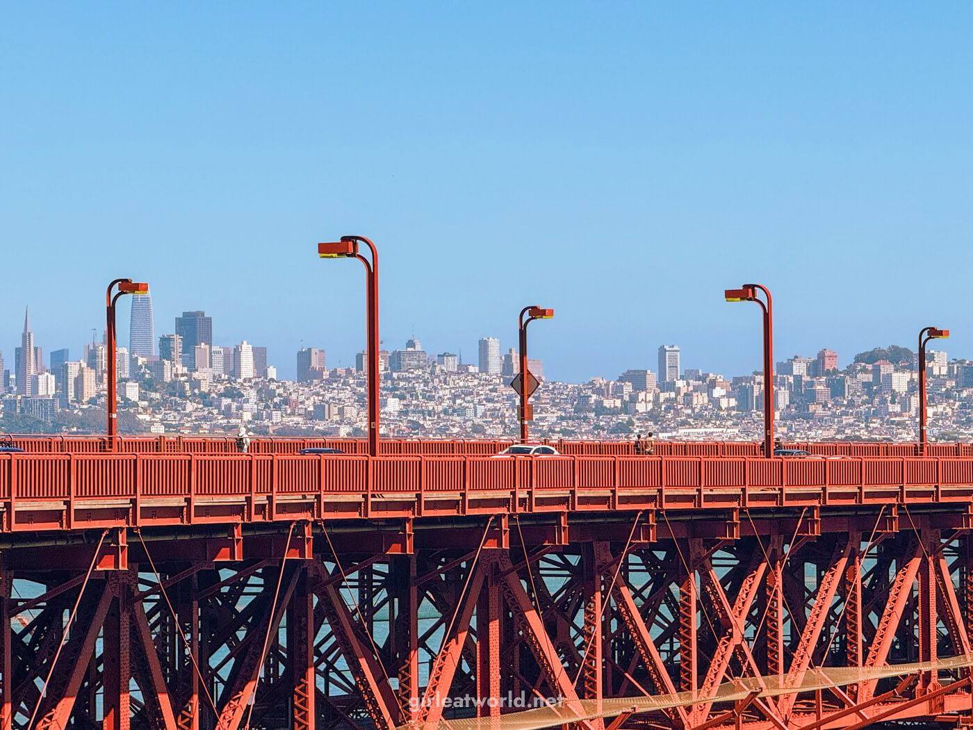 Cars on Golden Gate Bridge